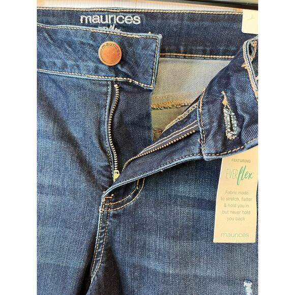 MAURICES Plus Size Everflex Dark Mid Rise Super Skinny Jean Women's Size 16 - Picture 8 of 11